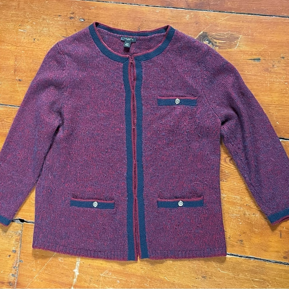 Ann Taylor Chanel- Style cardigan, medium petite